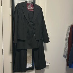 Grey three piece suit